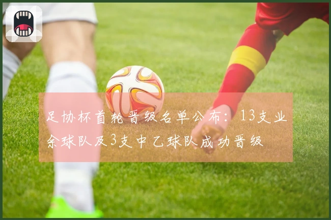 足协杯首轮晋级名单公布：13支业余球队及3支中乙球队成功晋级