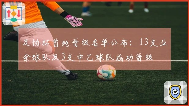 足协杯首轮晋级名单公布：13支业余球队及3支中乙球队成功晋级